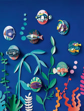 Charger l&#39;image dans la galerie, Décoration murale 3D Poissons Taille XS
