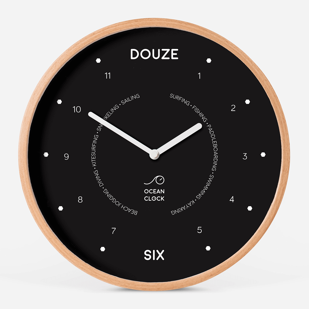 Horloge Ocean Clock noir