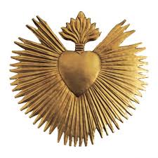 Ex-Voto cœur rayon or
