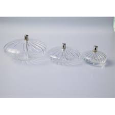 Lampe à huile Ellipse striée M