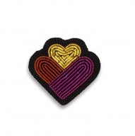 Broche Mini Cœurs Family 2,4 x 2,2 cm