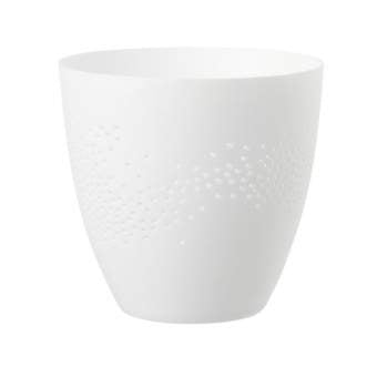 Photophore en porcelaine avec petits trous Grande taille