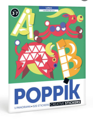 poster géant avec stickers sur les lettres