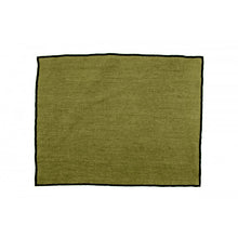 Charger l&#39;image dans la galerie, Serviette de table en lin 41 x 41 cm surpiqûre noire
