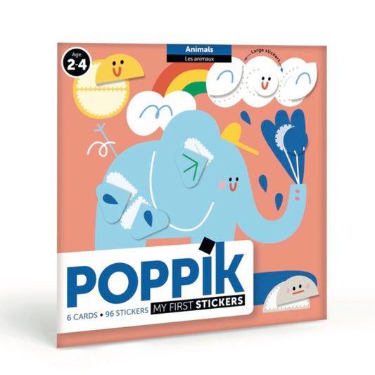 stickers repositionnables bébés animaux pour petits 2 ans