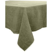 Charger l&#39;image dans la galerie, Nappe unie en lin 170 x 300 cm surpiqûre naturelle

